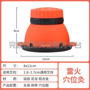 雷火穴位灸/非无烟艾灸罐/美容院艾灸盒/家用便携随身宫廷灸器具